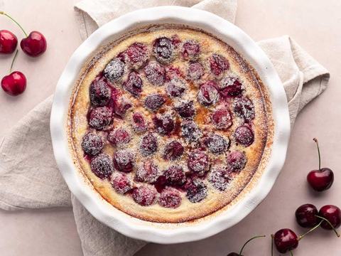 French Clafoutis With Sweet Cherries